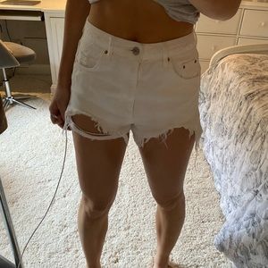 Topshop Moto Mom Jean Shorts